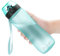OLDLEY 750ml/25oz Water Bottles with Straw BPA Free Tritan Water Bottles for Sports Gym School Travel Leakproof Time Markings Drink Bottles Reusable Hydrate for Adult Women Men(Mint, 1 Lid)