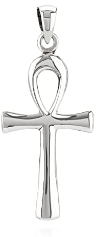 NKlaus Kettenanhänger Ankh gewölbt 925 Silber 32x15mm ägyptisches Symbol Silberanhänger 11122