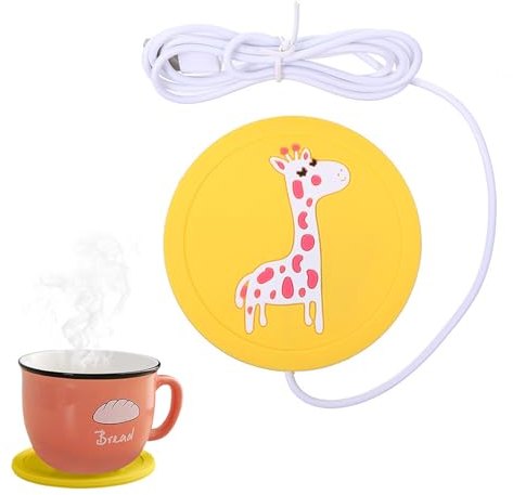 Chauffe Tasse USB, Chauffe Tasse de Café, Boissons Plaque Chauffante, Réchauffeur de Tasse, Chauffe-Boisson de Bureau/Domestique, Thé, Eau, Cacao, Chauffe-Lait