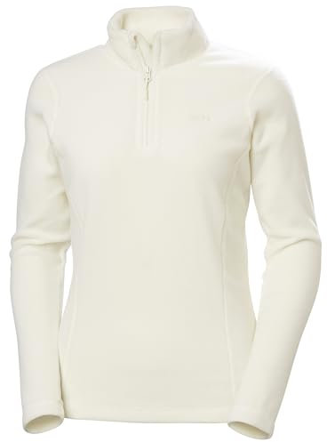 Helly Hansen Daybreaker - Felpa da Donna in Pile con Mezza Zip, 047 Neve, XL