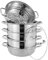 5-Lagen 32cm Steamer Dampfkocher Langlebig Dampf Kochtopf Dampfgarer Suppentopf Dampftopf Mit Glasdeckel für Zuhause Kochgeschirr