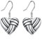 POPLYKE Sterling Silber Volleyball Herz Ohrringe baumeln hypoallergen Sport Ball Schmuck Geschenke für Frauen Sport-Liebhaber