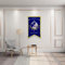 Yanbooch Super Earth Banner Flagge Poster Männerhöhle Schlafzimmer Home Office Party Dekor 76,2 x 127,7 cm Blau (A)
