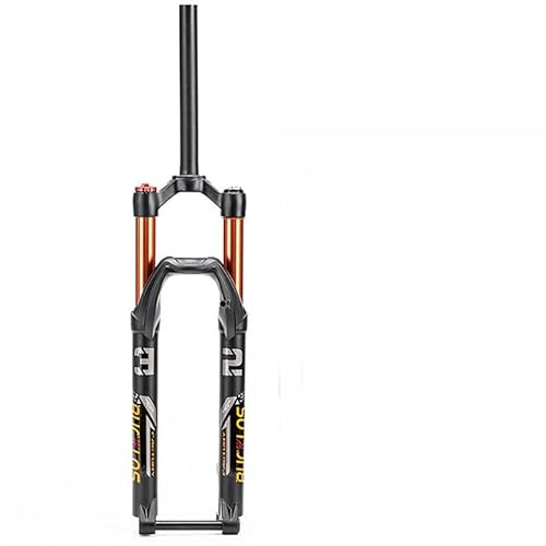 forcelle per bicicletta Forcella pneumatica for bicicletta 26 27.5 29 Forcella ammortizzata Mtb 1-1/8'' Forcelle for bici con tubo conico/diritto con perno passante Parte di bicicletta forcella mtb (