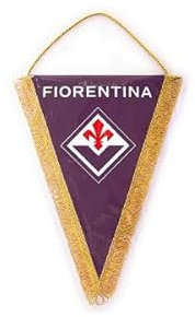 Sfiziosa Gagliardetto Fiorentina 14x17 Tifoso. Calcio Nuovo Logo