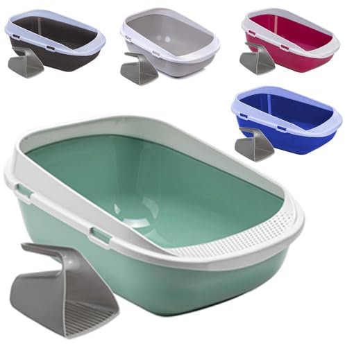 XXL Katzentoilette Schale 65 cm Agave mit Rand und Schaufel