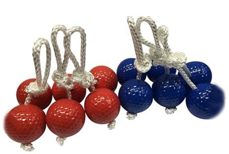 eexuujkl 6x Golf Skewer Ball Sturdy And Durable Ladder Ball Games PE Golf Ladder Ball Skewer Equestrian Frame Ball