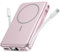 Power Bank, kompatibel mit MagSafe Powerbank 10000mAh, PD 20W Schnellladung Kabellose Powerbank mit Integrierten Kabeln, Magnetisch powerbank für iPhone 16/15/14/13 Pro Max - Rosa