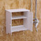 Royyalpa Badezimmerschrank Wandmontage, 2-Tier Badezimmer Wandhalterung Regal Dusche Kosmetik Aufbewahrung Closet Wandschränke Wandmontierter Mit Tür Und Einlegeboden Wandschrank 37 X 40.8 cm