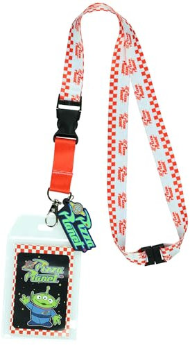 Disney Toy Story - Lanière avec porte-badge transparent et breloque en caoutchouc de 5,1 cm