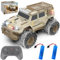 UFULMN Amphibious Remote Control Car 1:14 with 2 Rechargeable Batteries, 4WD Electric Vehicle for Boys Age 8-12, Offroad Waterproof RC Truck All Terrain RC Drift Cars Beach Pool Toys Gifts for Kids