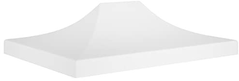 Outdoor Event Shelter Pavillon Festzelt Vorzelt Hochzeit Partyzelt 4x3m Weiß 270g/m² Wasserdicht Garten Baldachin & Pavillon Dach