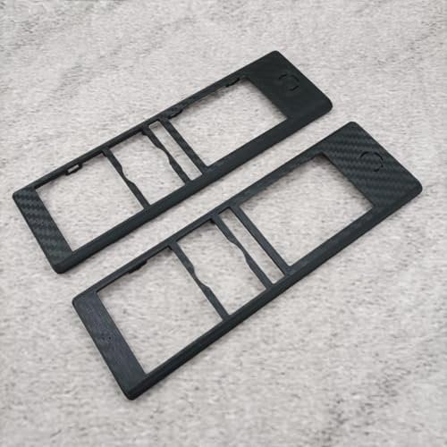 ULEIVA Ersatz Gehäuse 2 Stck Carbonoptik Schwarz kompatibel mit AVM FritzFon C5 Oberschale Cover (Carbonoptik Schwarz)