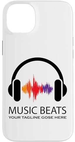 #lele DJ T-Shirt Motif Headphones DJ Hoodie Dance Music Beats Case for iPhone 14 Plus