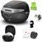 KOMPATIBEL MIT HARLEY-DAVIDSON SPORTSTER 1200 SPORT KOFFER SH29 SHAD 29 LITER FÜR 1 INTEGRALHELM + LOCK SYSTEM + PLATTE + MONTAGESATZ 30 X 40 X 38 CM