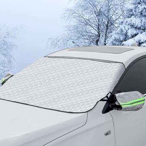 ALJLA Kein Eiskratzen Mehr! Premium Scheibenabdeckung für Opel Combo Life 2018-2023 2024 2025 Combo Life, Effektiver Frostschutz Im Winter & Hitzeschutz Als Sonnenschutz Im Sommer