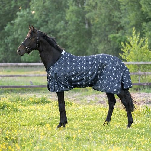 Imperial Riding Fliegendecke IRH Carlys, leichte Fliegendecke aus feinem Mesh mit Allover-Print, Sommerdecke mit Insektenschutz und UV-Schutz, Grey Pixie Dust AOP, 155