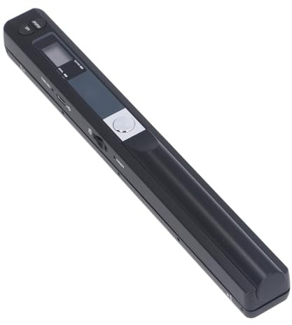 Ejoyous Tragbarer Scanner, Handscanner Dokumentenscanner 900 DPI Farbscanner A4 Scanner 8,27 Zoll HD für Zuhause, Reisen und Büro (Black)