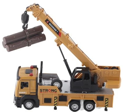 Zhangpu Grue Camion Jouet alimenté par Friction Grue Machine Dépanneuse Camion Jouet Cabine en Métal Véhicules de Construction pour Enfants Garçons Filles