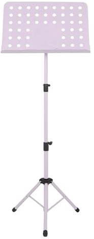 Notenständer Musikständer Tragbarer Notenständerhalter aus Metall, faltbarer Notenblattständer for Gitarre, Violine, Saxophon, Ukulele, Notenständer(Purple Music Stand)