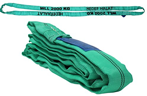 2 Tonnen 2000kg 1.5 Meter 2t 1.5m Rundschlinge Krangurt Bandschlinge Rundschlingen Hebeband Hebegurt Schlupp Kranschlinge
