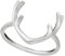81stgeneration Frauen 925 Sterling Silber Hirsch Geweih Hirschgeweih Ring