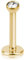 viva-adorno® 1 Stück Lippenpiercing Piercing Micro Stecker Zirkonia Innengewinde Größen Z399, Gold 8mm