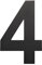 Floating House Number Large Door Number Stainless Steel House Numbers Made of solid 304 Stainless Steel Floating Appearance Address Numbers 8in/20.5cm(4)