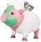 LILALU Spardose BIGGYS Wellness, Sparschwein Kopf drehbar Sparbox Sparbüchse Münzeinwurf Piggy Bank Tresor Kinder