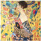 Bilderwelten Spritzschutz Glas Küchenrückwand - Gustav Klimt - Dame mit Fächer 59 x 60cm