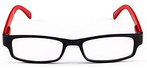 Contacta, One, Occhiali da Lettura per Uomo e Donna, Occhiali Pratici e Funzionali, Montatura Bicolore, Colore Rosso, Diottrie +2,00, Confezione con Astuccio Trasparente, 21g