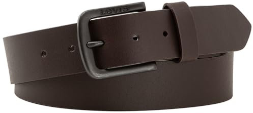Levi's Men's Seine Metal Belt, Dunkelbraun, 85
