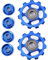 Lhbfcy Aluminium Schaltwerk Riemenscheibe Blau Mountainbike Rennrad
