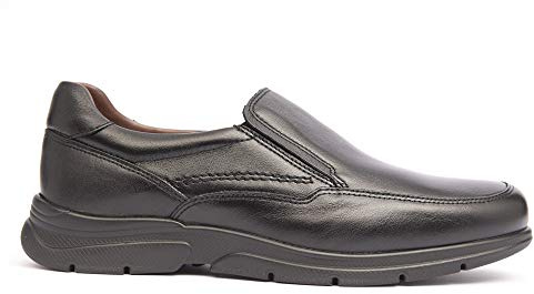 VIENA1251 Mokassin-Schuhe für Herren in besonderer Weite, Rindsleder