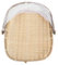 Happyyami Round Bamboo Serving Tent with Lid Covered Vegetable Fruits Meals Basket Tray Hand Woven Round Food Basket