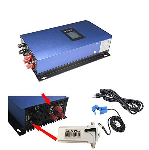 1000W Grid Tie Inverter Pure Sine Wave With Inter limiter and WIFI 110v-220V On Grid Inverter with LED Display For European wind Turbine (Mit Interlimiter, 1000W / 22-60V DC)