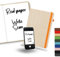 Smart Notizbuch - Machen Sie Notizen in Ihrem digitalen Notizbuch und speichern Sie sie auf Ihrem Smartphone - 190 A5-Seiten - Farbe Gelb - Ökologisch - Kompatibel mit iOS/Android - TheSmartNotebook