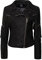 QUEEN HELENA Giacca Scamosciata con Frange Giubbotto Chiodo Corto Borchiato Giacchetta Biker Casual Leggera Donna Y3003 (L, Nero)