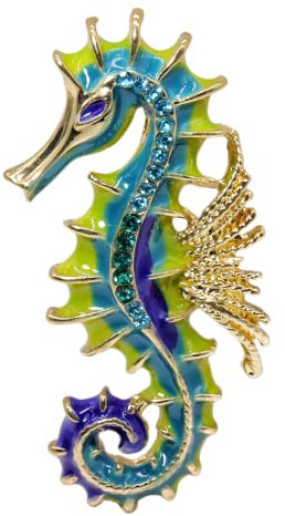 Broche en forme d'animal pour femme - Avec strass et strass - Vintage - Émail - Épingle à nourrice - Pour vêtements, bijoux, vêtements, sac à dos, veste, chapeau - Décoration DIY, Émail, métal, strass