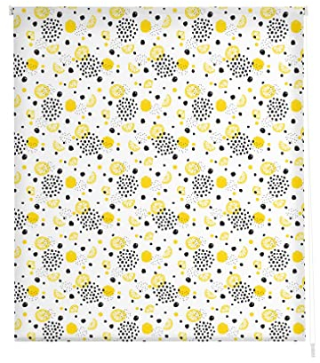 Estoralis | Cocina | Estor Enrollable Diseño Moderno | Translúcido Estampado Digital | Modelo C-1233 | 90 x 180 cm (Ancho/Alto) Tamaño Tela 87 x 175 cm | Estores para Ventanas y Puertas