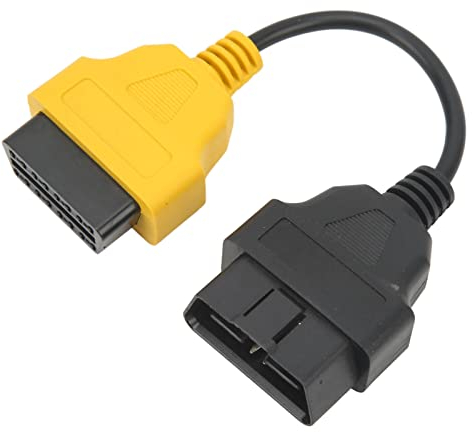Akozon Gelber CAN-Adapter, OBD2-Diagnosewerkzeug-Anschluss, Adapter, Kabelanschluss, Scan-Tool-Adapter, Ersatz für ECU-Scanner