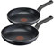 Tefal Issencia XXL Pfannenset 2-teilig, 28 + 32 cm Pfanne, Antihaft Bratpfannen mit integrierter Temperaturanzeige, ergonomischer Thermokunststoff-Griff, extra Tiefe Form, Antihaftpfanne