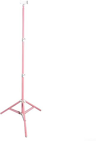 DAZZLEEX Trípode portátil para selfies para teléfono con luz fotográfica, soporte rosa con tornillo de 1/4, 160 cm