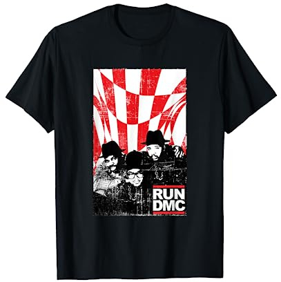 Run DMC Offizielle Vintage Kariert T-Shirt