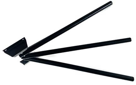 JA Horse Support de plafond, échelle de plafond, support de plafond en métal, support de plafond pour chevaux, armoire, camping-car, caisses à chevaux, 60 cm, pivotant, noir