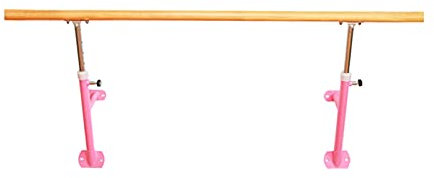 Home Professionelle Beindrücken-Tanzstange, Wandmontage-Ballettstange für erwachsenes Kind, höhenverstellbare Balance-Ballettstange (Rosa 1 m)