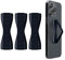 kwmobile Smartphone Fingerhalter 3 Set - Handy Halter Griff Halterung Einhandbedienung - 3X Handyhalter in Metallic Zodiac Blue