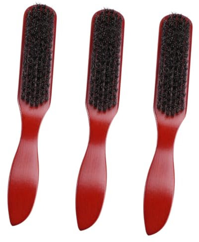 Beavorty 3stücke Bartbürste Aus Natürlichem Holz Mit Wildschweinborsten Stilvolle Bartpflege Für Männer Tragbare Sanfte Und Styling Für Einen Gepflegten Look