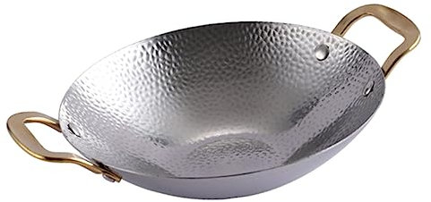 Garneck Alkohol Topf edelstahltopf Campingkochgeschirr Camping-Eintopf kleine Kochtöpfe heißer Topf bratpfanne Haushaltspfanne Stahlpfannen zum Kochen binaural Kochtopf besonderer Topf wok