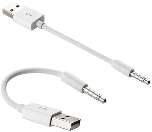 Generico CAVO USB MASCHIO JACK 3,5 MM CAVETTO PC COMPATIBILE CON IPOD SHUFFLE 15 CM DATI MUSICA